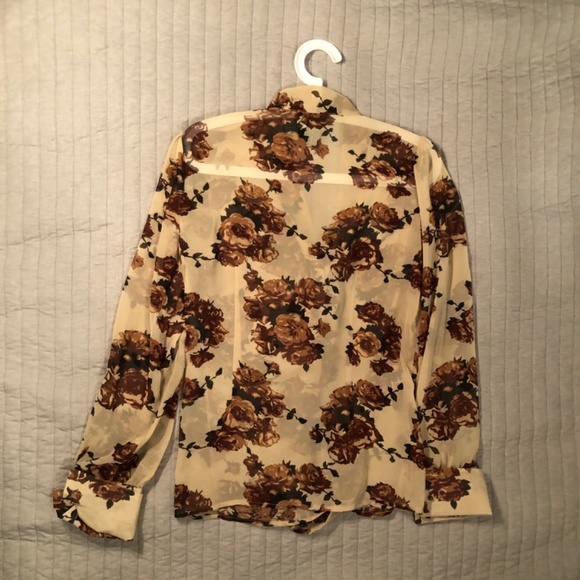 Floral Sheer Blouse - Picture 3 of 5